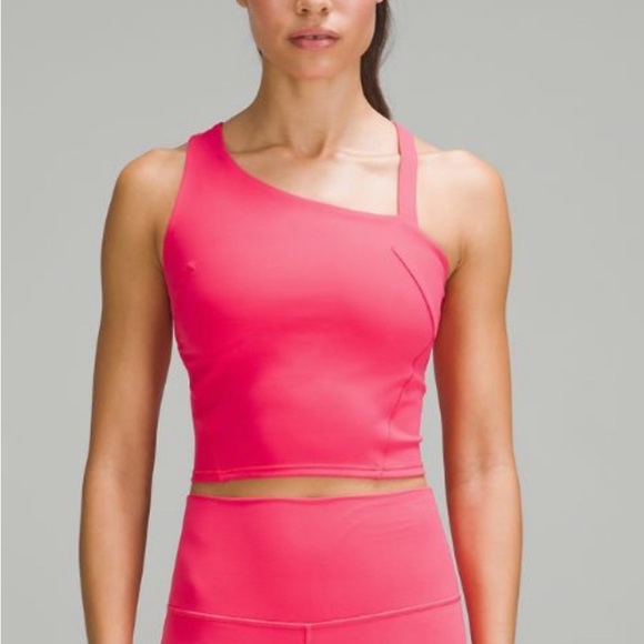 Lululemon Everlux Asymmetrical Tennis Tank Top Lip Gloss Size 4 - Picture 7 of 8